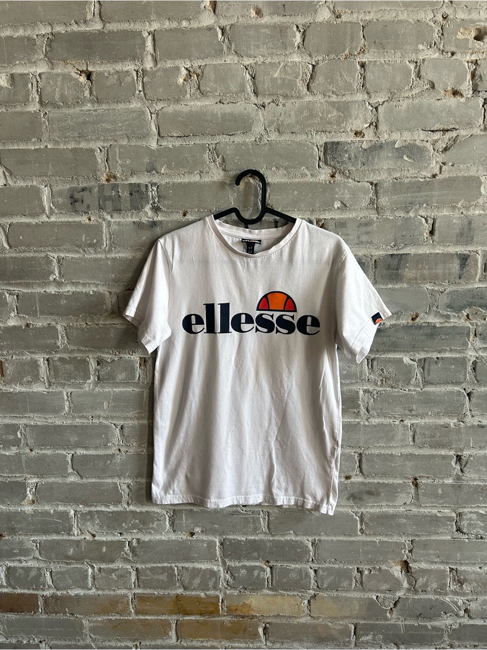 Ellesse Classic Big Logo Graphic Tee White Size US 2 / XS